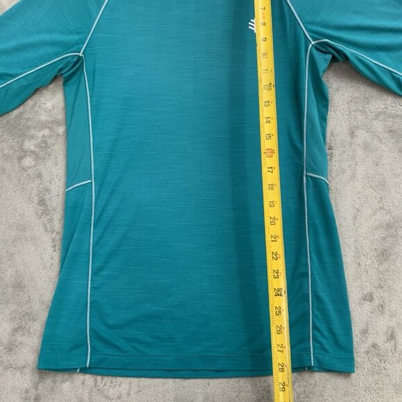 Coolibar Shirt Men's Small Teal Agility Short Sleeve Performance Tee UPF 50+ - Picture 2 of 9
